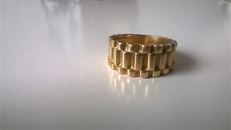 Rolex Design 18K Gold Ring, 10+ Grams - Flea Market Find~! It's My Size ...