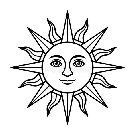 Sun Face Clip Art