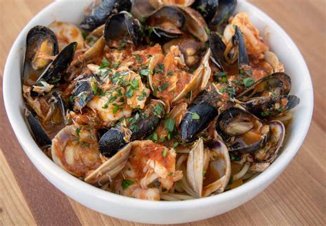 Seafood Marinara with Pasta - Restaurant-Style Recipe - Chef Dennis