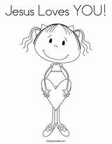 Jesus Loves You Coloring Page sketch template