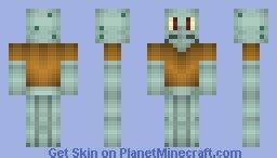 Squidward Tentacles Minecraft Skin