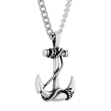 Stainless Steel Anchor Pendant - TS16837