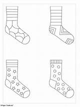 Four Socks Coloring Page sketch template