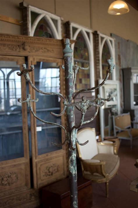 Antique Wrought Iron Coat Rack at 1stDibs