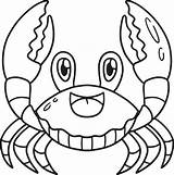 Crab Coloring Page Vector Art Icons And Graphics For Free Download sketch template