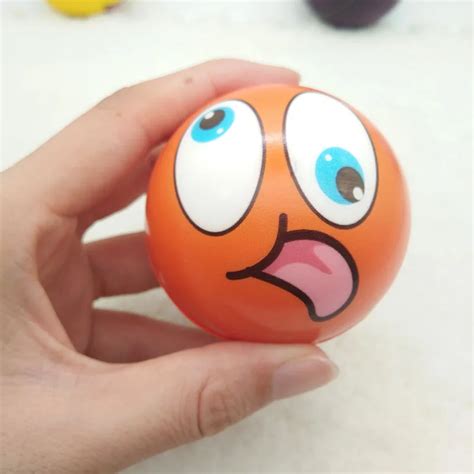 Aliexpress.com : Buy Stress ball Relief Cartoon smiley face PU Foam Balls Anti Stress Toys for ...