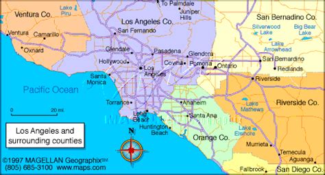 Riverside San Bernardino Tourist Map - ToursMaps.com