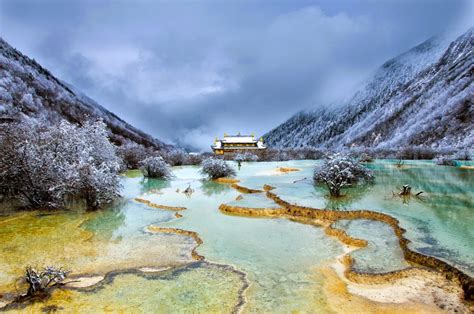 Huanglong – Unique Yellow Dragon Pools in China - Snow Addiction - News about Mountains, Ski ...