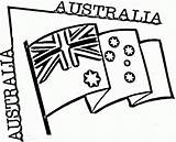 Australia Flag Coloring Page  Home sketch template