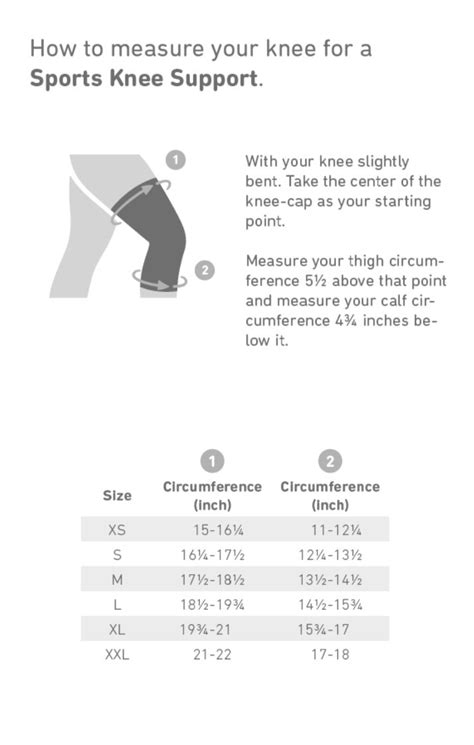 Bauerfeind Knee Brace Size Chart - Greenbushfarm.com