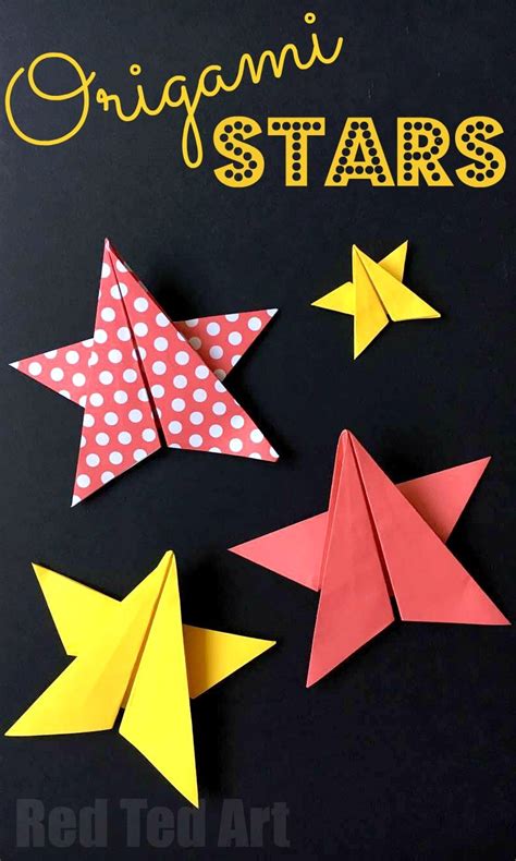 Easy Origami Stars - Red Ted Art's Blog