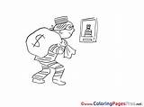 Bank Robber Coloring Pages sketch template