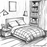 Bedroom Coloring Pages  Free & Printable sketch template