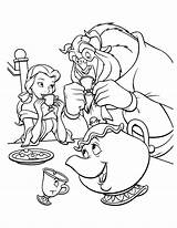 Beauty And The Beast Printable Coloring Pages sketch template