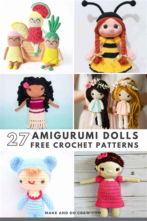 27 Free Crochet Doll Patterns + Easy Amigurumi Tips