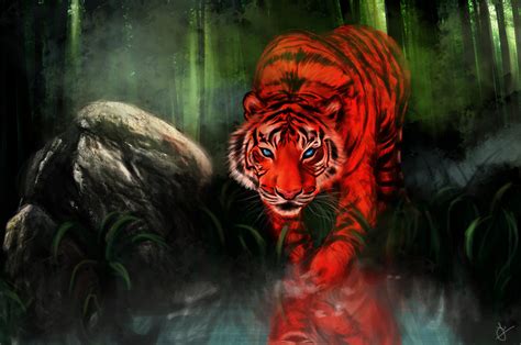 Image - Red tiger by c999rymsonette-d9603n7.jpg | Animal Jam Clans Wiki | FANDOM powered by Wikia