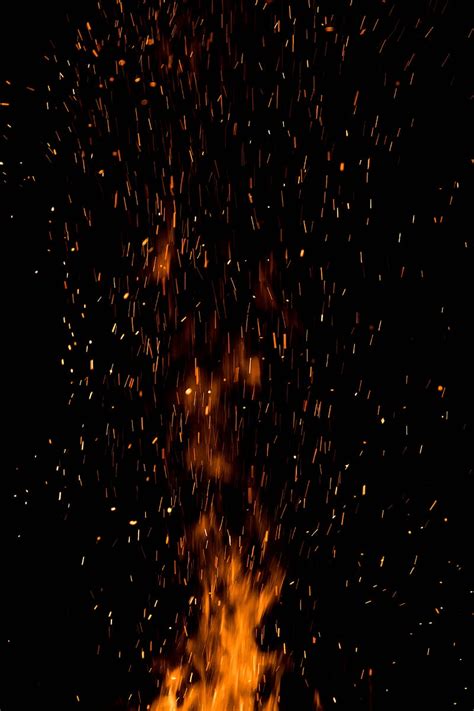 Fire, sparks, flame, dark, night, HD phone wallpaper | Peakpx