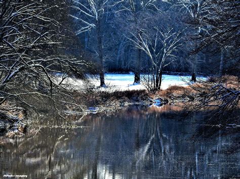 Taunton River Snow Scene