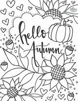Autumn Coloring Pages Images sketch template