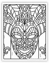 Mardi Gras Coloring Pages Free PDF Printables  Simply Love sketch template