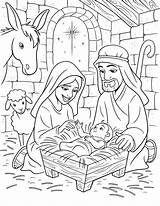 Coloring Pages Of Baby Jesus sketch template