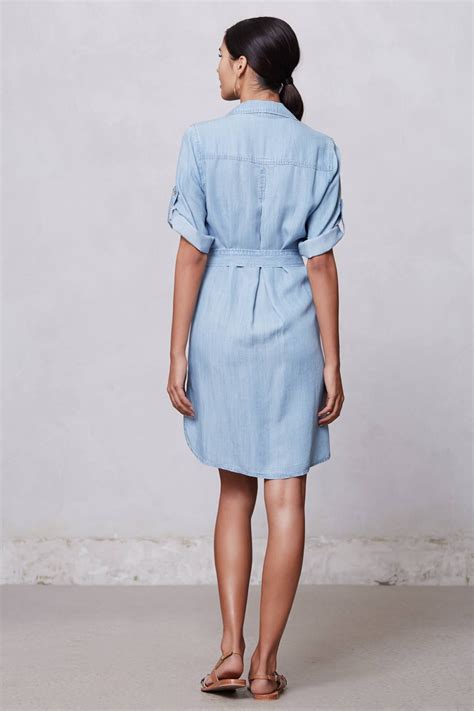 Belted Chambray Shirt Dress | Chambray shirt dress, Shirt dress, Shopping womens dresses