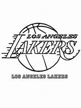 Los Angeles Lakers Coloring Pages sketch template