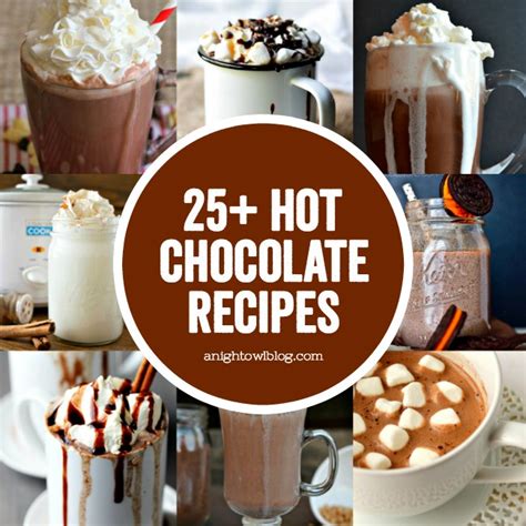 25+ Hot Chocolate Recipes - A Night Owl Blog