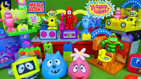 Lots of Yo Gabba Gabba Mega Bloks Toys Plex Buggy Boombox Foofa Toodee Brobee and Muno Land Toys ...