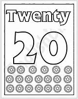 Number 20 Coloring Page For Kids  EnglishBix sketch template