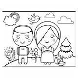 People And Places Coloring Pages sketch template