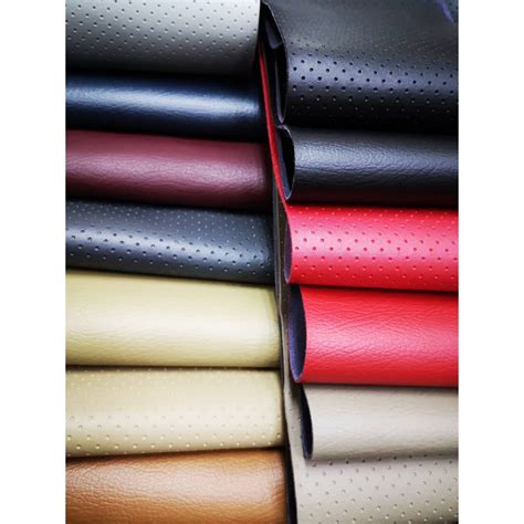 THICK PU Leather Fabric Kain PU PVC Tebal For Car Interior Upholstery ...