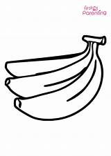 Bananas Coloring Page sketch template