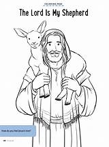 Shepherd Bible Coloring sketch template