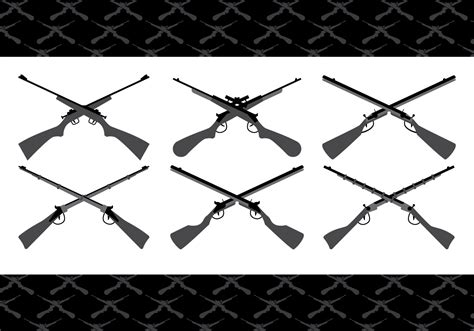 Crossed Gun Vectors - Download Free Vector Art, Stock Graphics & Images