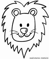 Lion Mask Coloring Page sketch template