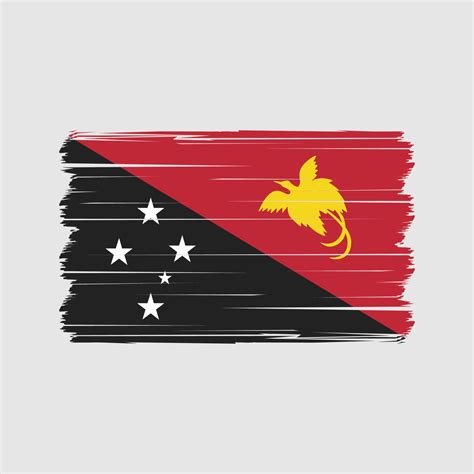 Papua New Guinea Flag Vector. National Flag Vector 11481937 Vector Art ...