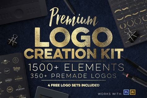 Logo Creation Kit Vol.4 | Creative Illustrator Templates ~ Creative Market