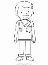 Doctor Coloring Pages Children sketch template