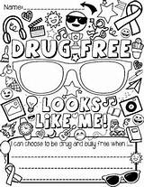 Red Ribbon Week Coloring Pages sketch template