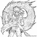 Nine Tailed Fox Naruto Coloring Pages  Free & Printable sketch template