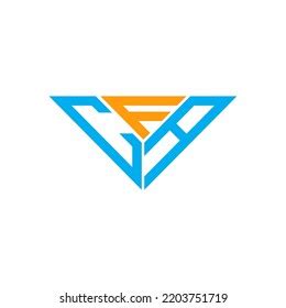 Cfa Letter Logo Creative Design Vector Stock Vector (Royalty Free ...