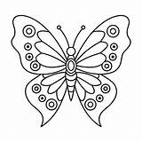 Premium Vector  Butterfly coloring Page Kids friendly Simple Cute sketch template