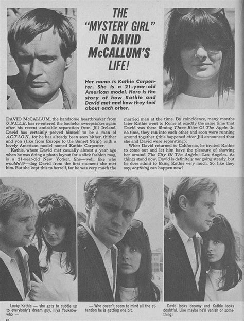 David McCallum, Katherine Carpenter - 1966 | David mccallum, Married ...