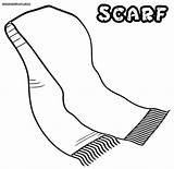 Scarf Coloring Page sketch template