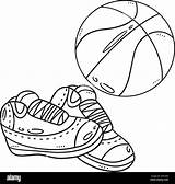 Basketball Coloring Page sketch template