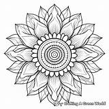 Mandala Flower Coloring Pages  Free & Printable sketch template