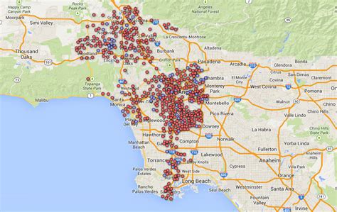 Map: LA school by school arts instruction breakdown: check your school ...