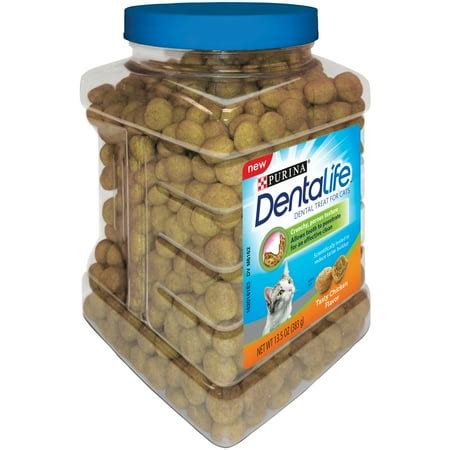 Purina DentaLife Tasty Chicken Flavor Dental Treats for Cats 13.5 oz. Canister - Walmart.com