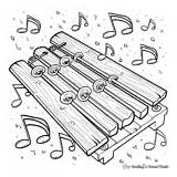 Xylophone Coloring Pages  Free & Printable sketch template